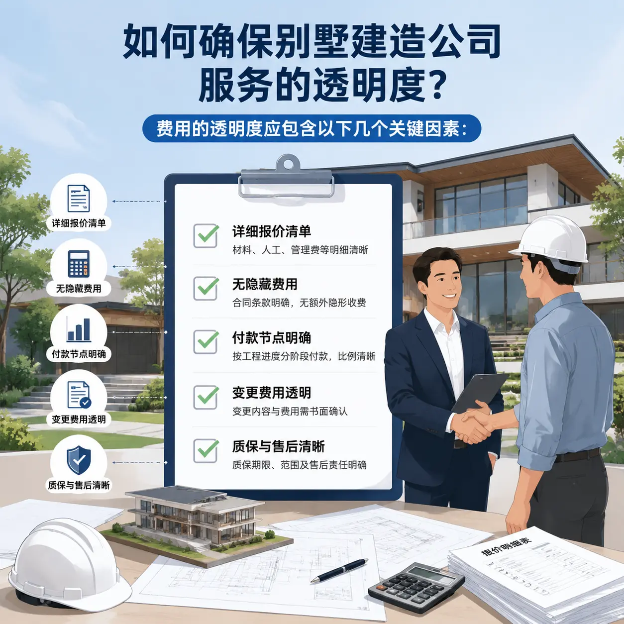 在 德江 如何确保别墅建造公司服务的透明度？